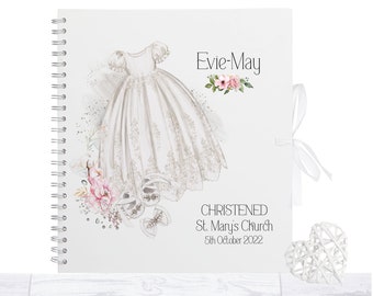 Personalised  Christening Guest Book, naming day book, Baptism, memory book, photo album