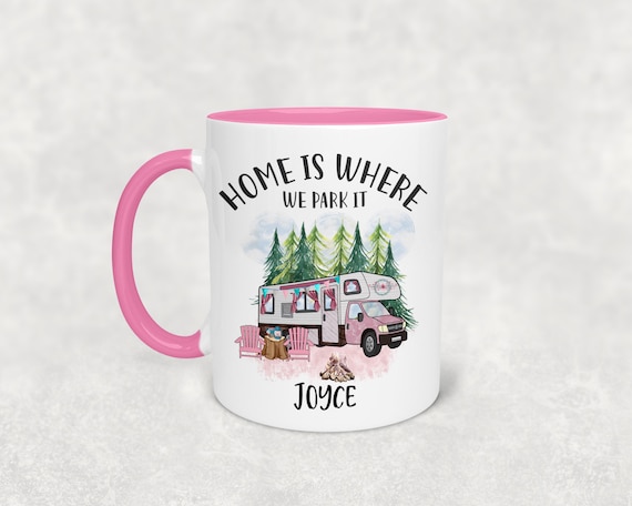 Personalised motorhome mug - Campervan mug - Motorhome Coaster- Motorhome Gift, Caravan mug