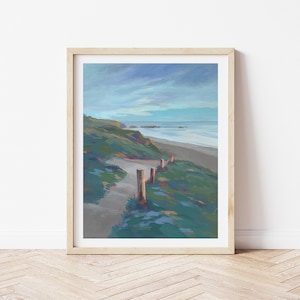 California Coast Art Print: Moonstone Beach Painting