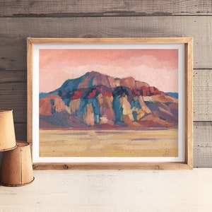 Red Rock Canyon Druck: Brücke Berg Nevada Landschaft Kunst