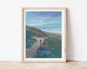 Ocean Dream Art Print - California Coast Painting - Beach Ocean Print - Coastal Wall Art