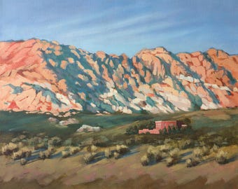 Desert Home Art Print: Nevada Calico Mountains, Southwest Landscape
