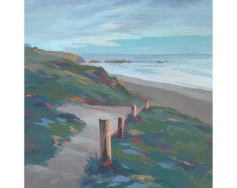 California Coast Art Print: Pathway to the Sea Moonstone Beach