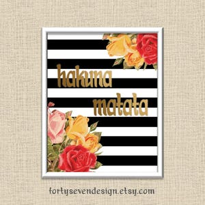 Hakuna Matata - Lion King Quote Printable Wall Art