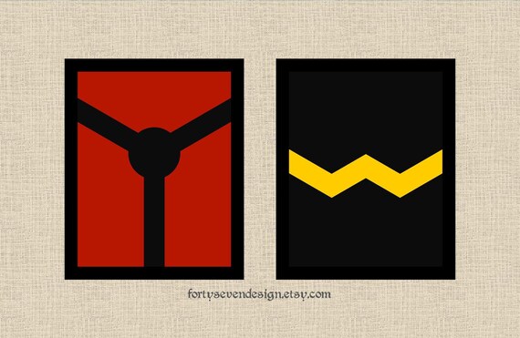 Marvel Classic Avengers Inspired Minimal Printable Wall Art ADD-ON Il_570xn