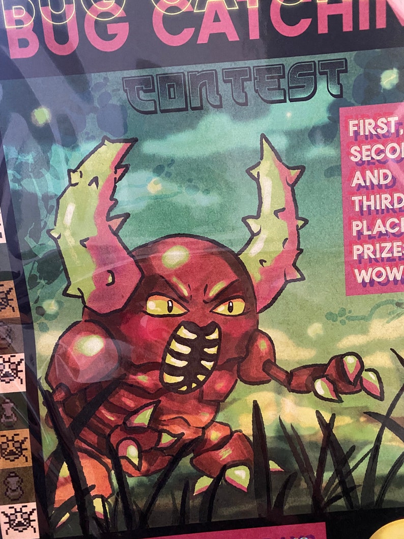 Bug Catching Contest Flyer Pokémon Poster 17inx11in Etsy