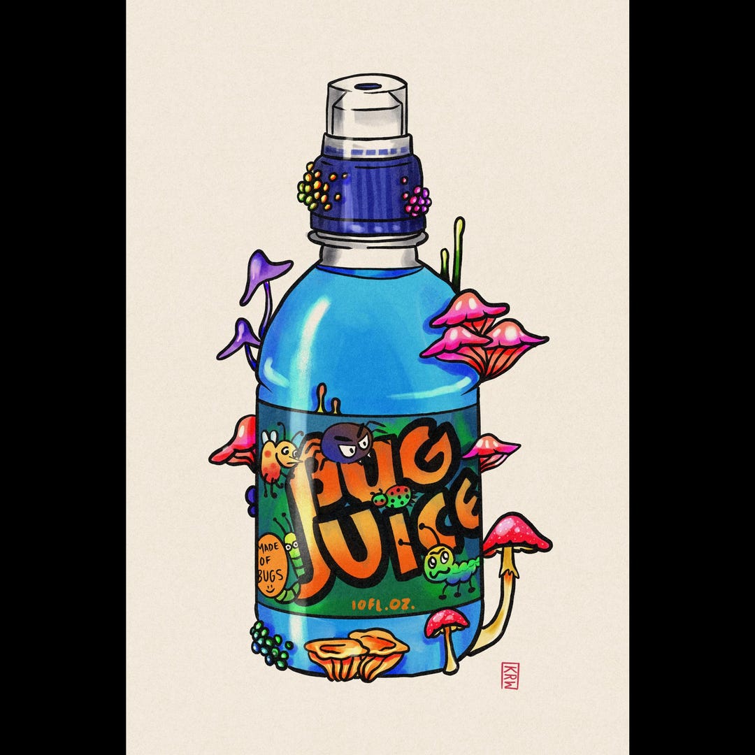 Bug Juice Fungus Relic Nostalgia 4x6 Digital Art Print - Etsy