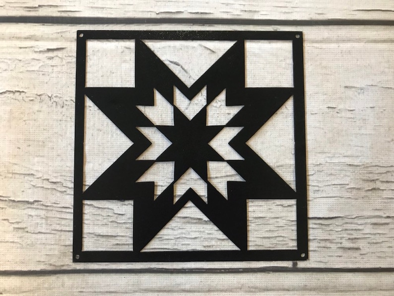 12 Lone Star Quilt Block Barn Quilt Etsy