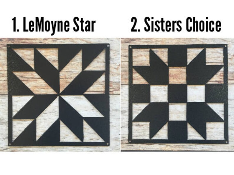 Metal Barn Quilts Set of 4 Your Choice of Pattern Etsy