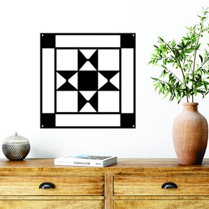 Ohio Star Barn Quilt Block, Ohio Star Quilt Block, Metal Barn Quilt, Metal Quilt Block