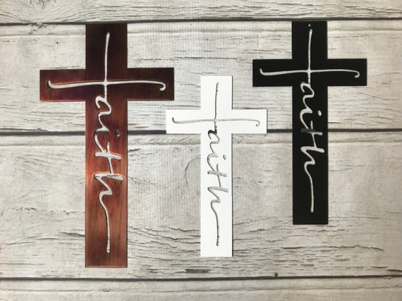 Faith Cross Custom Metal Art