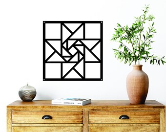 Geometric Star Barn Quilt, Barn Quilt, Metal Barn Quilt