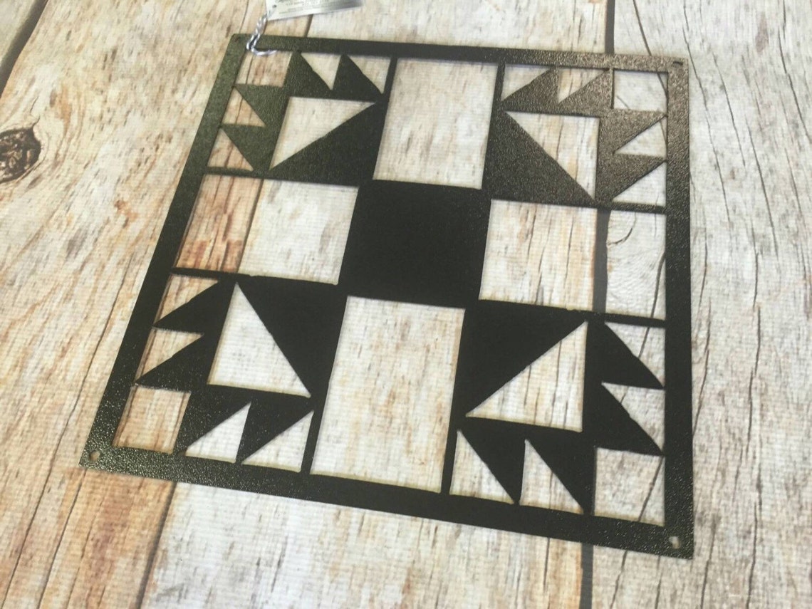 Bear Paw Barn Quilt Bear Paw Quilt Block Barn Quilt Metal Etsy