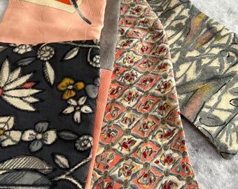 Pañuelo kimono de seda colorido. ENVÍO GRATIS A EE. UU.