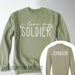The Floral Applique Teammate Sweatshirt - Army main image 0