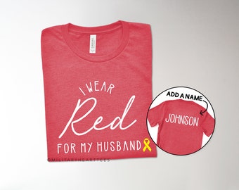 I Wear Red For My Husband Shirt, Red Friday Shirt, Deployment Shirt, Remember Everyone Deployed Shirt, Personalized Red Friday Shirt