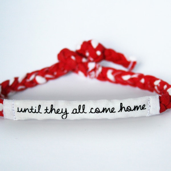 Red Friday Military Support Bracelet -  Soldier Wife, Girlfriend, Fiance