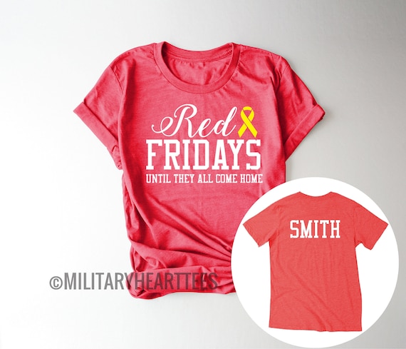 Red Friday Until They All Are Home Support Military T Shirt Red Friday Until They All Are Home Support Military T Shirt