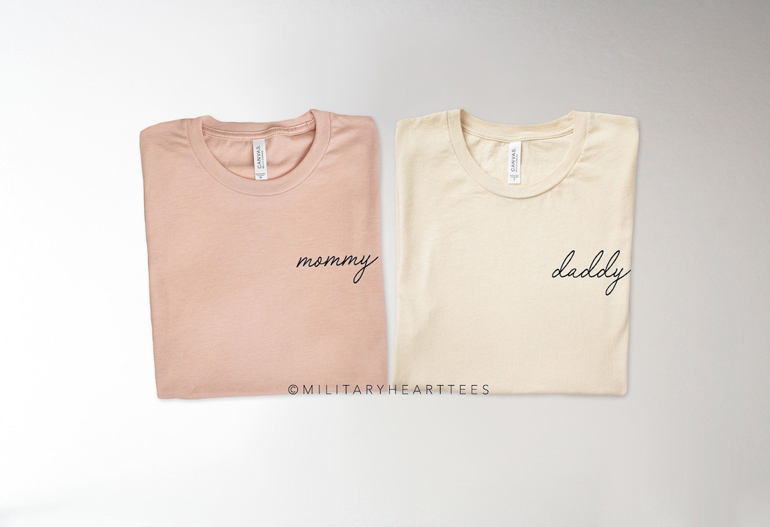 Mommy and Daddy Shirts Custom Mommy and Daddy Tees Mom Dad - Etsy
