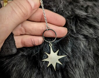 DOUMU FALLING STAR Stainless Steel Dangle Earcuff