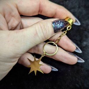 DOUMU STAR Brass Dangle Earcuff image 1