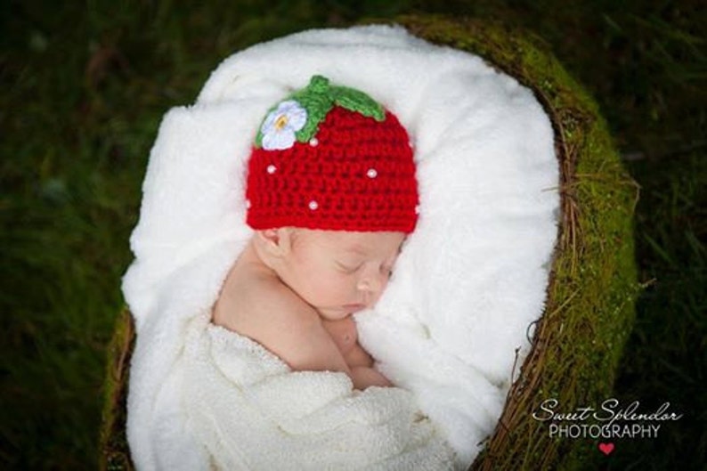 Crochet Strawberry Hat and Leg WarmersNewborn Etsy