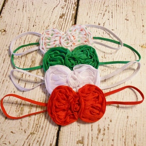Conjunto de diadema con lazo de gasa navideña, accesorio para fotos navideñas