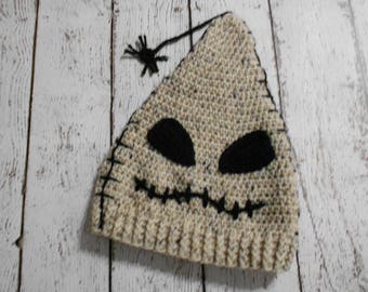 Oogie Boogie Man Inspired Hat Crochet 