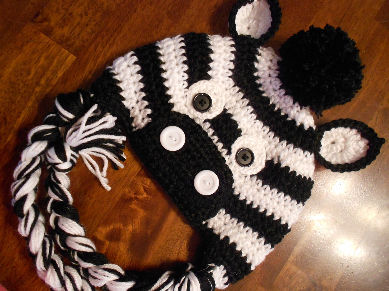 Crochet Zebra Hat Newborn to Adult Etsy