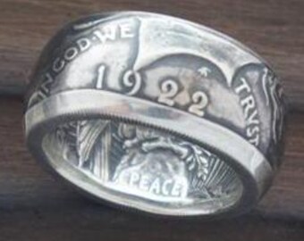 Peace Silver Dollar Ring