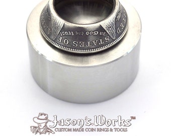 Hardened Stainless Steel Coin Ring Anvil Used to Fix Wobbly Rings