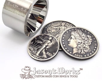 One 1.3" x 1.4" @ 17 degrees Universal Reduction/Folding Die Stainless Steel