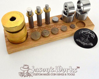 THE ORIGINAL Auto Coin Ring Starter Kit. The Best Kit To Start With! (punch does not require spacers to center coins)