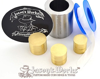 One .8 x 1.1 Swedish Wrap Kit for Half Dollar Sized Coins and the Smallest Dollar Sized  Coins