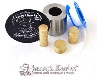 THE ORIGINAL One .6 x .9 Swedish Wrap Kit for Quarter and Dime Sized Coins and the Smallest Possible Coin Rings and Coin Beads.