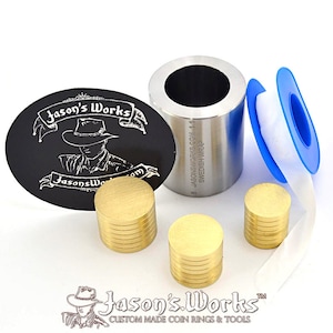 One .8 x 1.1 Swedish Wrap Kit for Half Dollar Sized Coins and the Smallest Dollar Sized  Coins