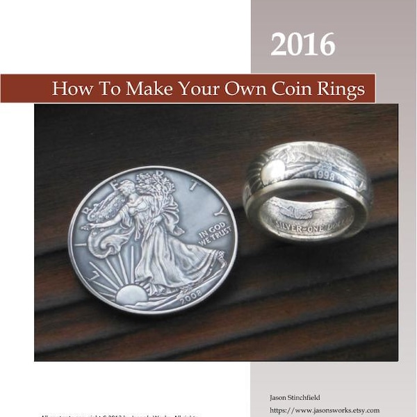 SALE! "The Coin Ring Bible" #42 2016 PDF Training Manual on How to Make Coin Rings.