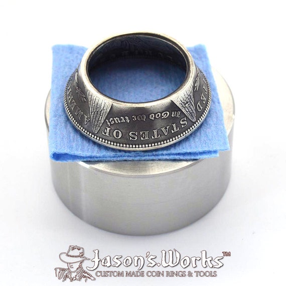 Hardened Stainless Steel Coin Ring Anvil Used to Fix Wobbly Rings