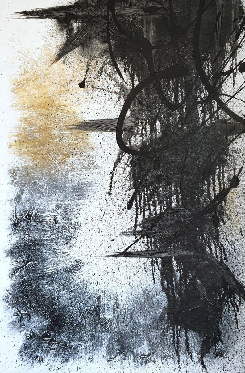 Pression Expressionnisme Abstrait Action Painting Etsy