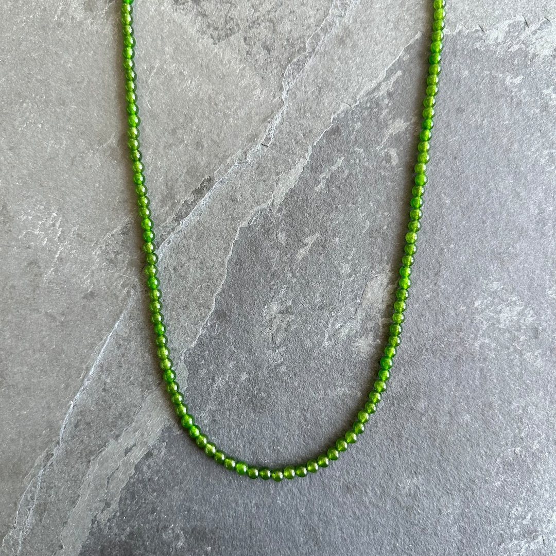 Jade Bead Necklace, Men's Necklace, Men's Bead Necklace, Jade Jewelry