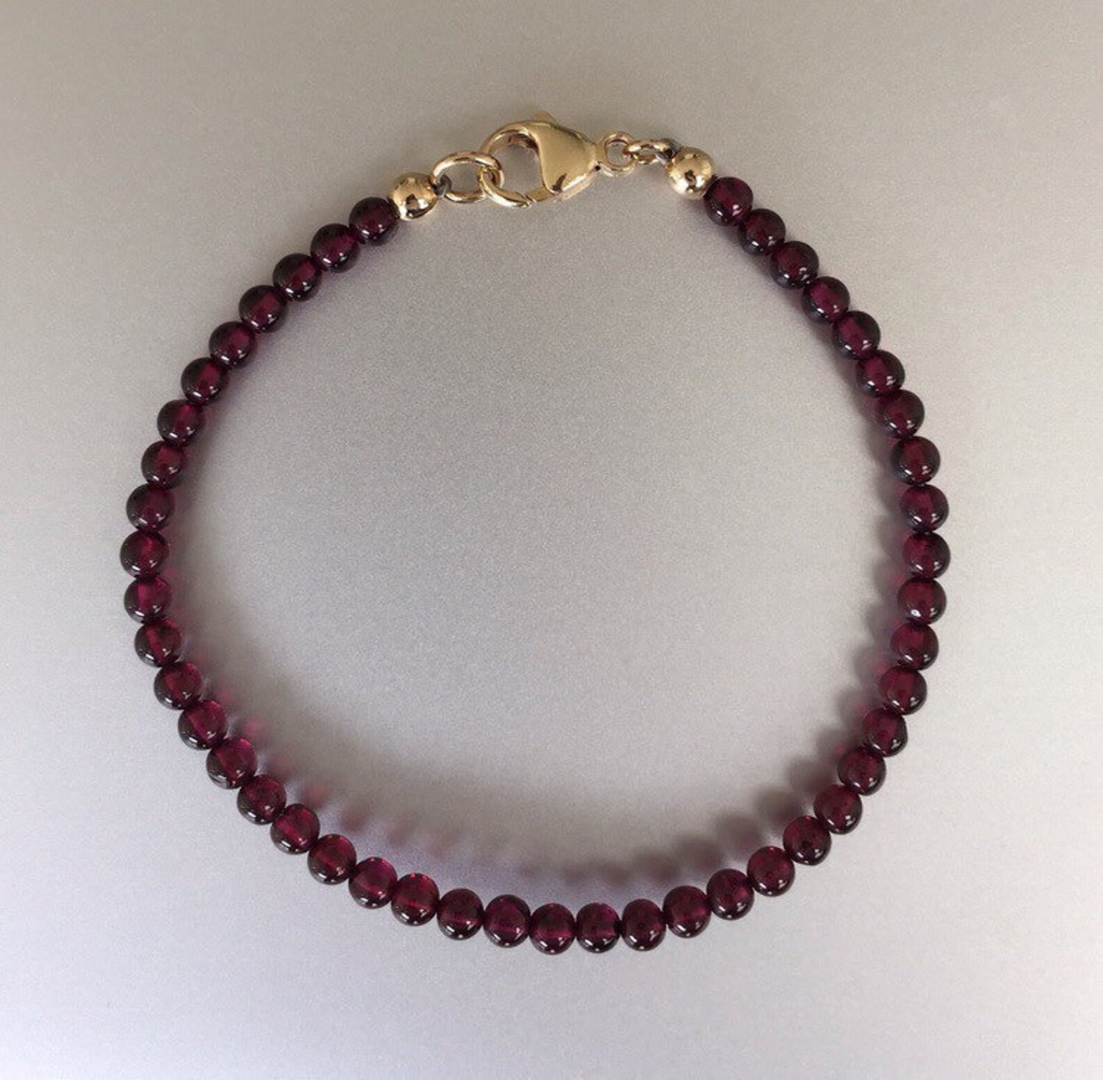 GARNET BEAD BRACELET Exotic Beads Men's Bracelet Gift | Etsy
