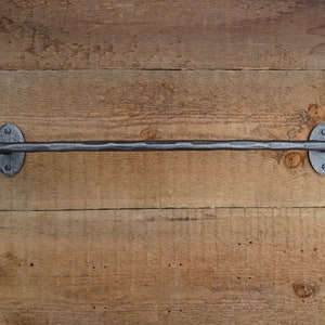 Hammered Iron - towel bar