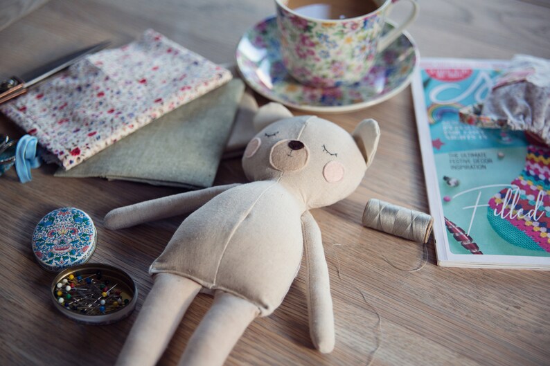 Bunny & Teddy Digital Sewing Pattern plus Video Tutorial image 5