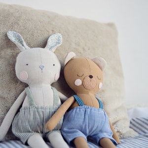 Bunny & Teddy Digital Sewing Pattern plus Video Tutorial image 6