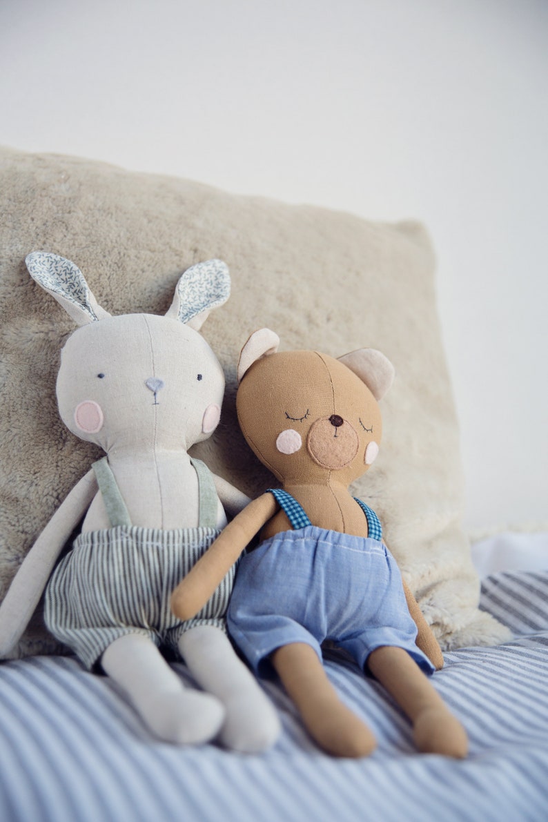 Bunny & Teddy Digital Sewing Pattern plus Video Tutorial image 6