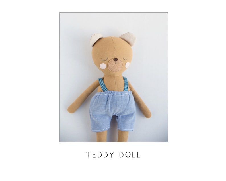 Bunny & Teddy Digital Sewing Pattern plus Video Tutorial image 3