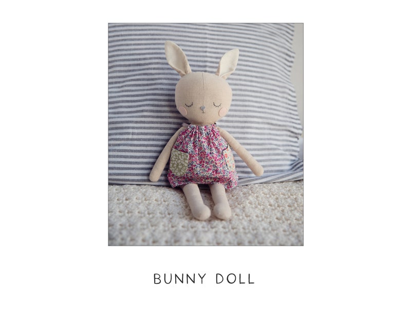 Bunny & Teddy Digital Sewing Pattern plus Video Tutorial image 2