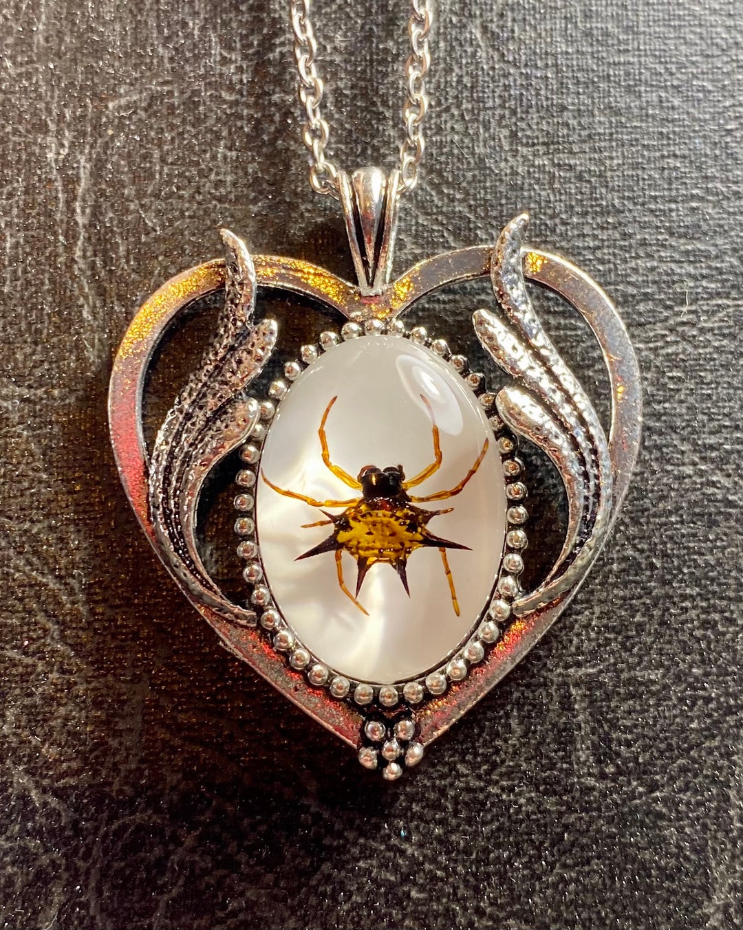 Real spider necklace best sale