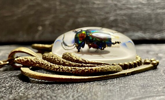 Resin 2024 bug necklace