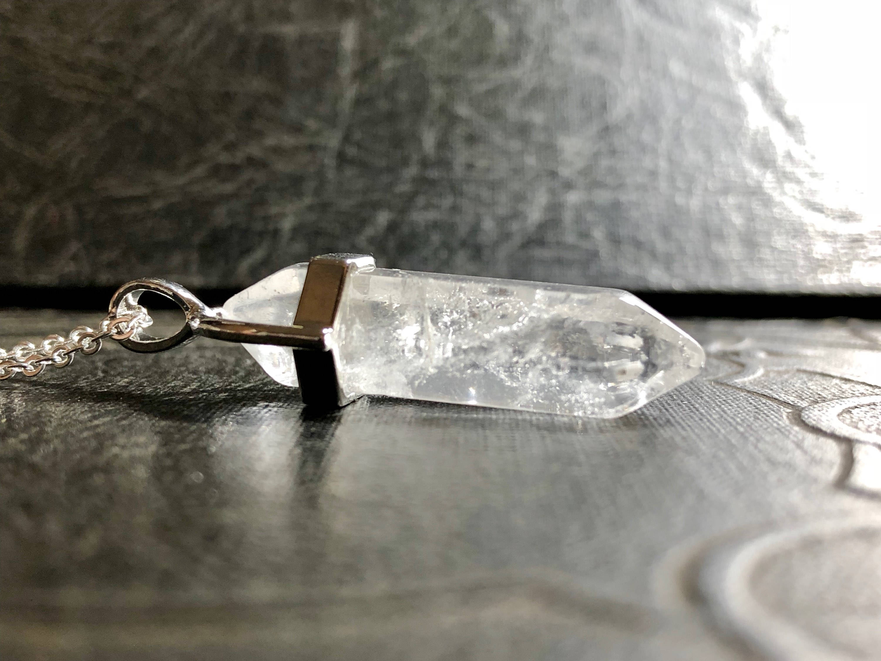 Real Clear White Quartz Double Terminated Crystal Point Cut